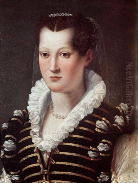 Ritratto di Isabella de' Medici Orsini (?) Oil Painting by Alessandro Allori