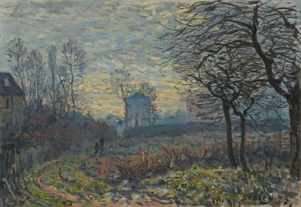 Near Louveciennes Oil Painting by Alfred Sisley