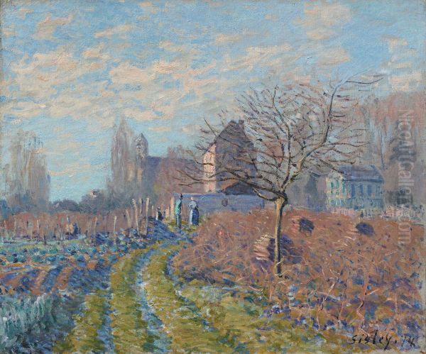 Raureif, Martini-Sommer Oil Painting by Alfred Sisley