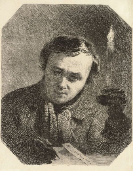 Avtoportret Oil Painting by Taras Shevchenko