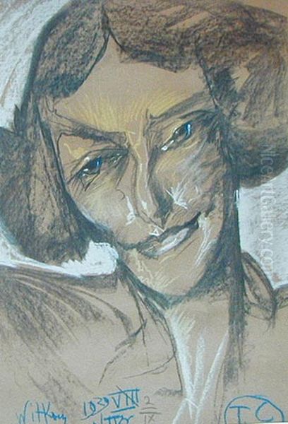 Portrait of Zofia Szumowa Oil Painting by Stanislaw Ignacy Witkiewicz