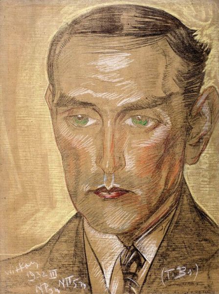 Portrait of Doctor Witold Pakowski Oil Painting by Stanislaw Ignacy Witkiewicz