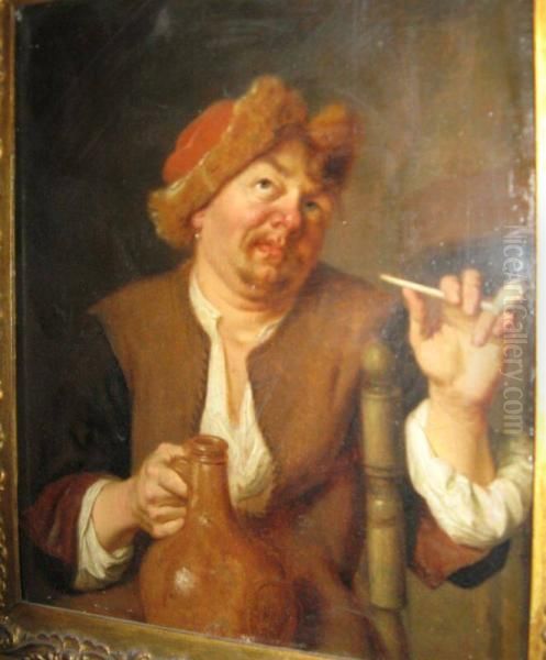 The Happy Burgher Oil Painting by Ary de Vois