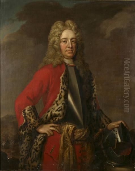 Robert Hunter (1666-1734) Oil Painting by Godfrey Kneller