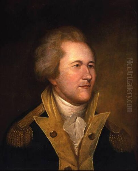 Alexander Hamilton (ca. 1755-1804) Oil Painting by Charles Willson Peale