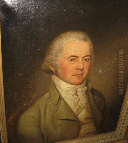 John B. De Peyster (1765-1849) Oil Painting by Charles Willson Peale