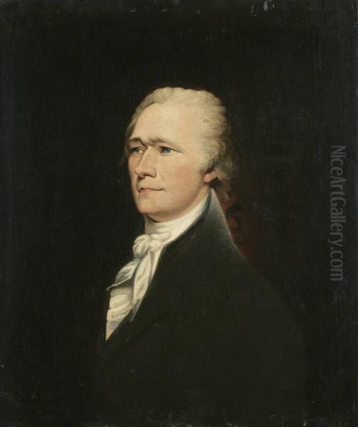 Alexander Hamilton (ca. 1755-1804) Oil Painting by John Trumbull