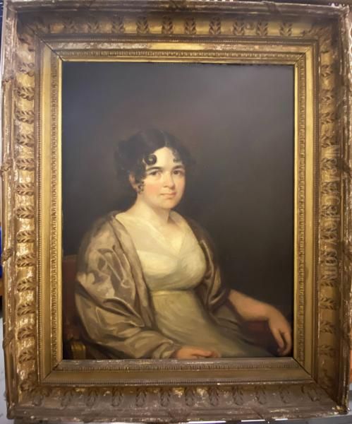 Mrs. Albert Wyckoff (Mary Robertson, 1778-1855) Oil Painting by John Wesley Jarvis