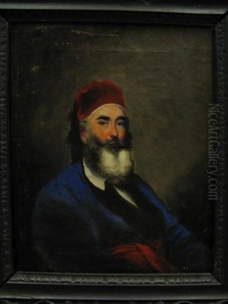 M. Durand Oil Painting by George Chinnery