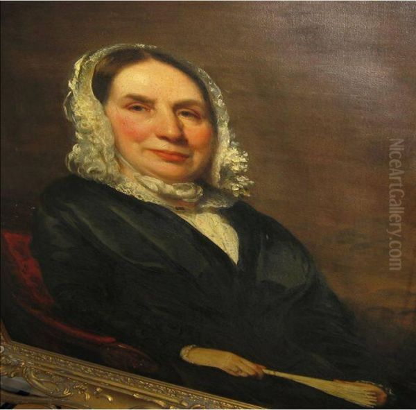 Mrs. Anson Greene Phelps (1784-1859) Oil Painting by Samuel Lovett Waldo