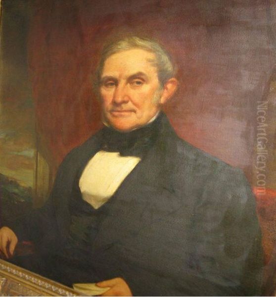 Anson Greene Phelps (1781-1853) Oil Painting by Samuel Lovett Waldo