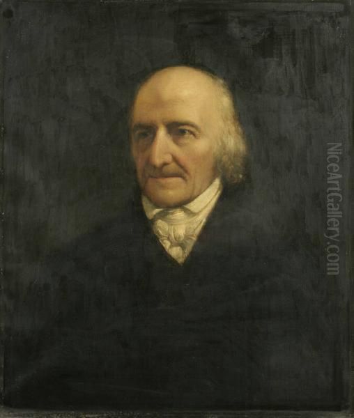 Albert Gallatin (1761-1849) Oil Painting by Daniel Huntington