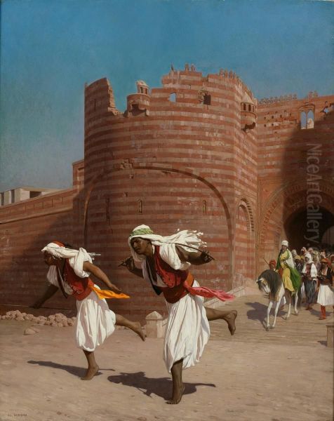 The runners of the Pasha Oil Painting by Jean-Leon Gerome