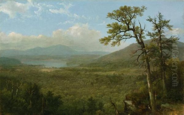 Adirondack Mountains, New York Oil Painting by Asher Brown Durand