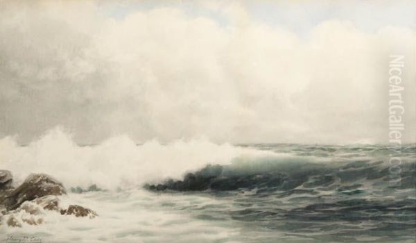 Seascape Oil Painting by Henry B. Cady