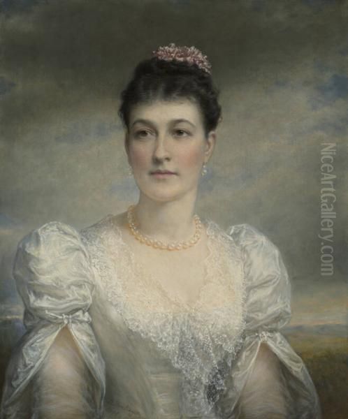 Mary Gardiner Thompson (1844-1935) Oil Painting by Daniel Huntington