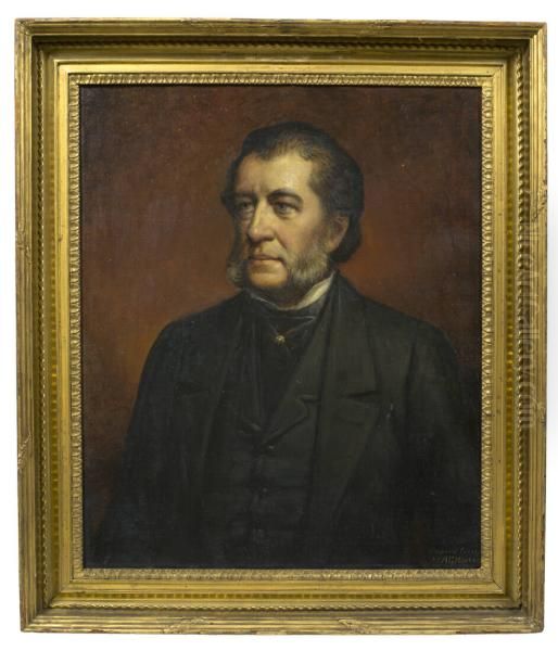 Hamilton Fish (1808-1893) Oil Painting by A. G. Heaton