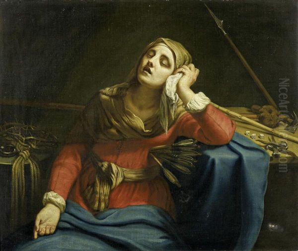 Mater Dolorosa Oil Painting by Guido Cagnacci