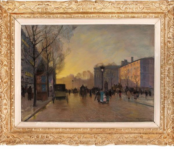 Gata I Paris Oil Painting by Emile Cagniart