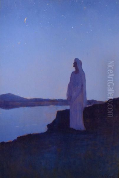 Reverie en la Nuit Oil Painting by Alphonse Osbert