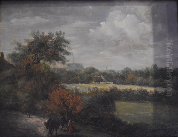 Paysage Oil Painting by Francois Emile Michel