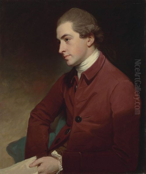 Portrait of Sir Thomas Frankland, 6th Baronet (1750-1831) Oil Painting by George Romney