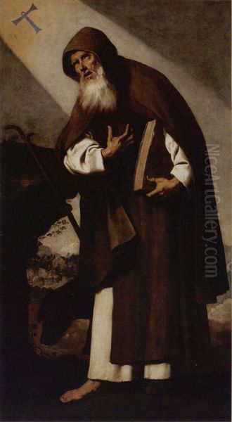 St. Anthony Abbot Oil Painting by Francisco De Zurbaran