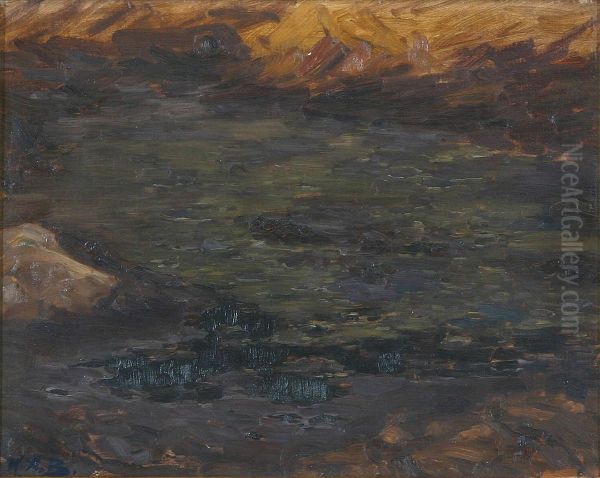 Landscape. Oil Painting by H. A. Brendekilde