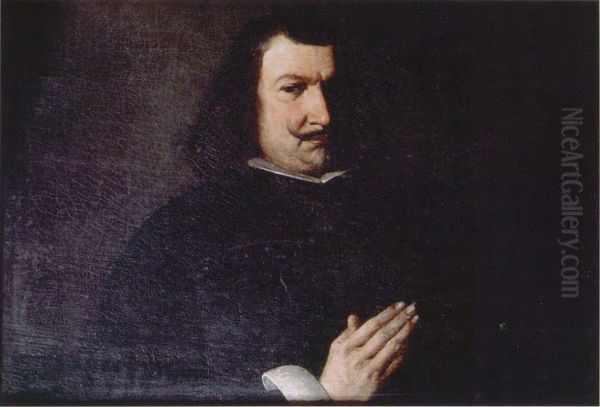 Alonso de Salas Parra Oil Painting by Francisco De Zurbaran