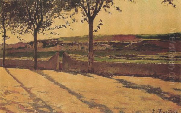 Landscape Oil Painting by Santiago Rusinol i Prats