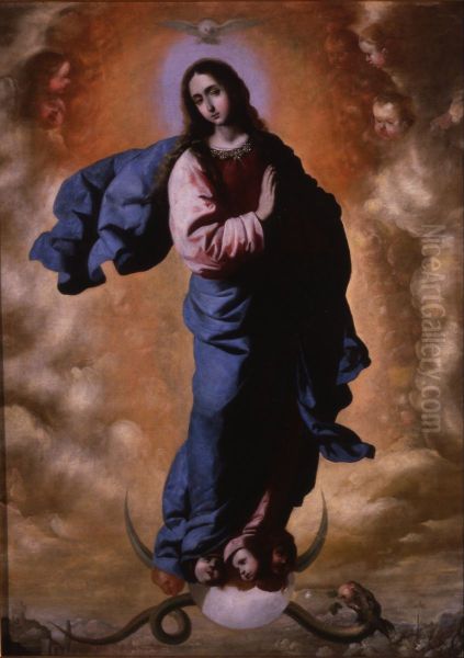 Inmaculada Concepcion Oil Painting by Francisco De Zurbaran