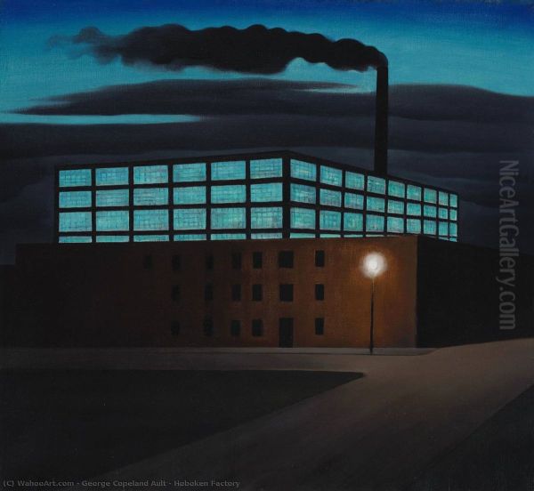 Hoboken Factory Oil Painting by George Ault