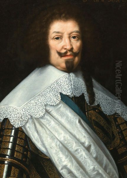 Portrait of Charles de Lorraine, fourth Duke of Guise Oil Painting by Justus Sustermans