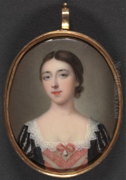 Portrait of a Lady Oil Painting by Gervase Spencer