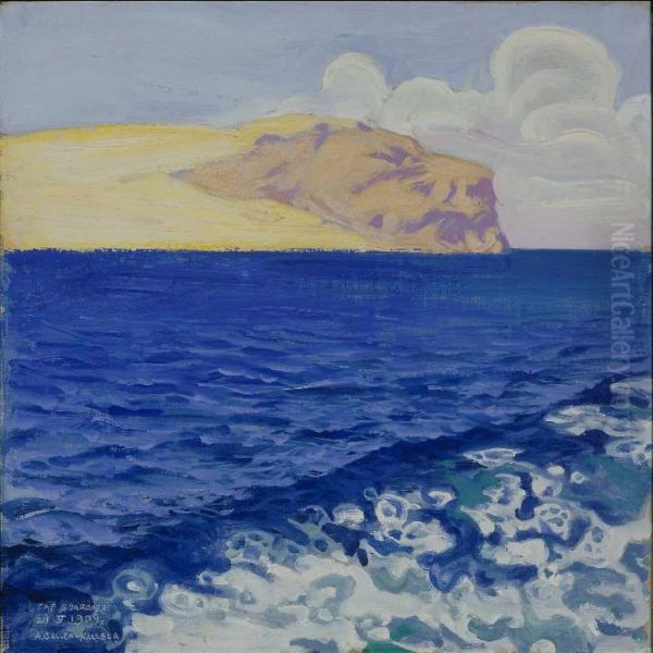 Cape Guardafui (Indian Ocean, byCape Guardafui) Oil Painting by Akseli Gallen-Kallela