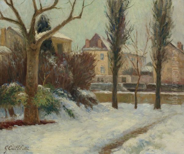 Paysage D'hiver Oil Painting by Gustave Caillebotte