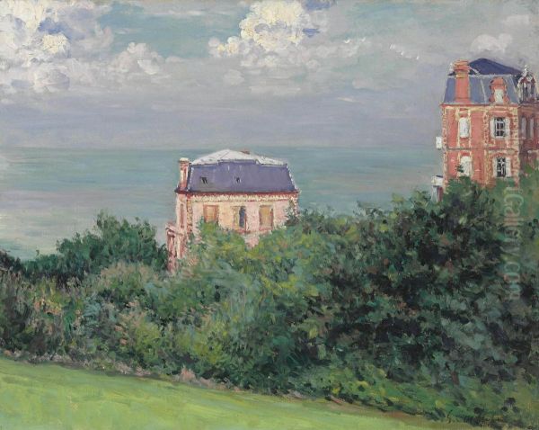 Villas A Villers-sur-mer Oil Painting by Gustave Caillebotte