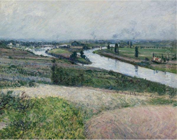 La Seine A La Pointe D'epinay Oil Painting by Gustave Caillebotte