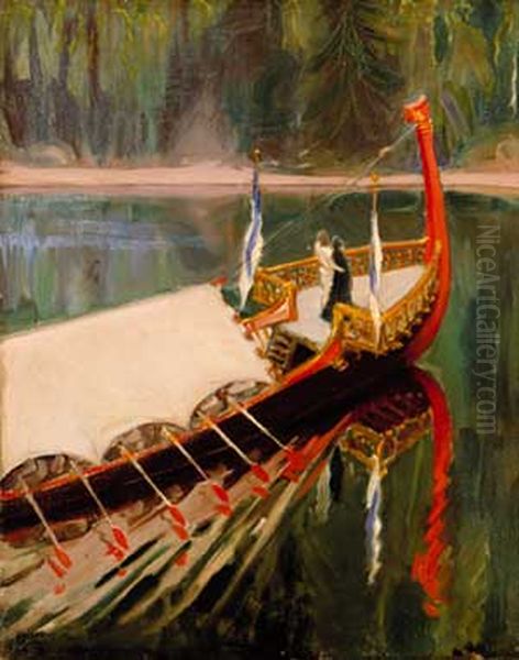 The Future of Finland Oil Painting by Akseli Gallen-Kallela