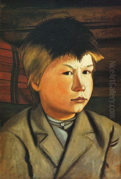 Akseli Oil Painting by Hugo Simberg