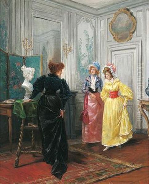 The Bust Oil Painting by Georges Jules Auguste Cain