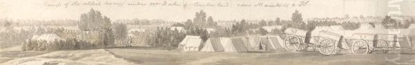 Encampment at Maestricht Oil Painting by Thomas Sandby