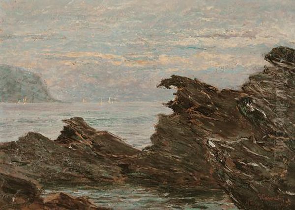 Nervi Oil Painting by Girolamo Cairati