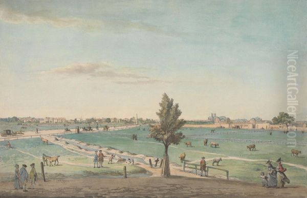 Kennington Common Oil Painting by Samuel Hieronymus Grimm