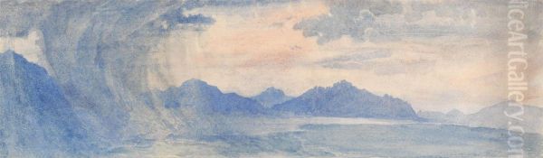 Lausanne Oil Painting by John Ruskin