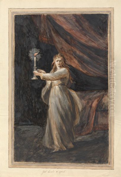 Lady Macbeth, Sleepwalking Oil Painting by Mary Hoare