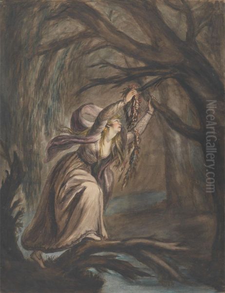 Ophelia's Death Oil Painting by Mary Hoare