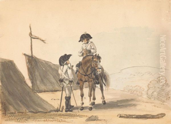 The Encampment Oil Painting by Philip James de Loutherbourg