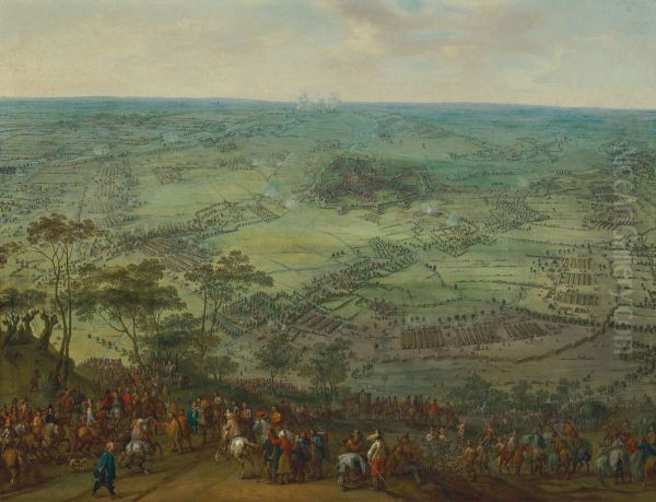 The siege of Diksmuide Oil Painting by Peter Snayers