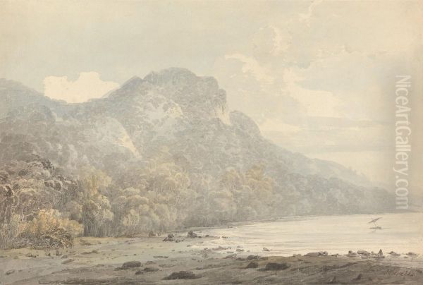 View of Cracatoa (sic), China Seas Oil Painting by John Webber